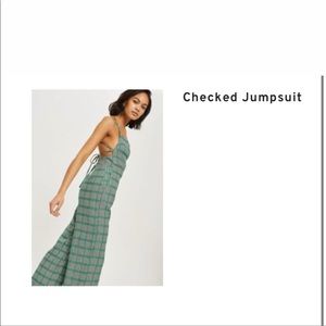 Checked jumpsuit